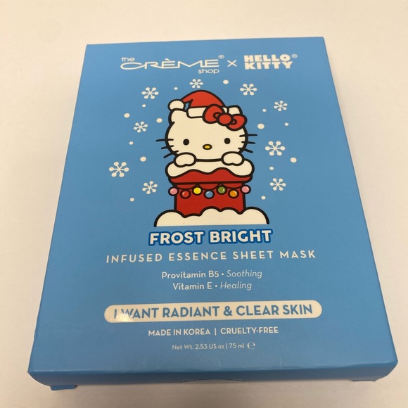 The Crème Shop X Hello Kitty Frost Bright Infused Essence Sheet Mask. Set of 3 - Picture 3 of 3